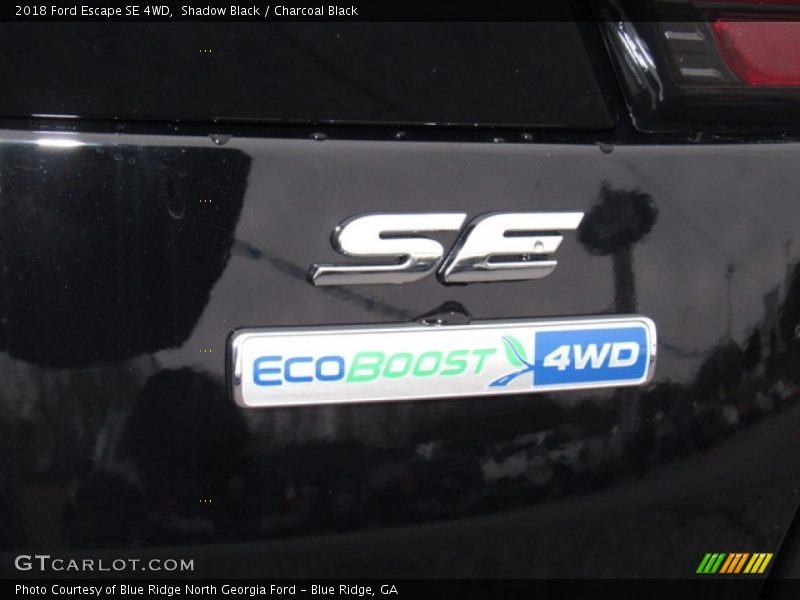 Shadow Black / Charcoal Black 2018 Ford Escape SE 4WD