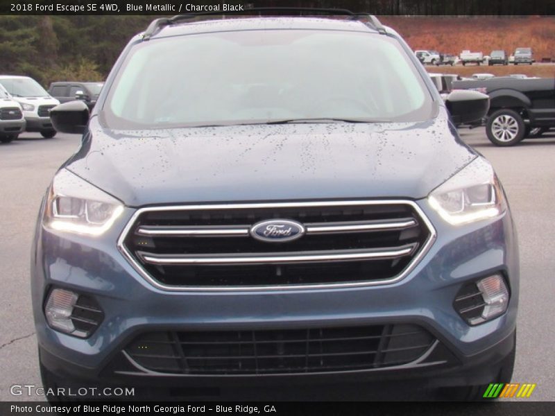 Blue Metallic / Charcoal Black 2018 Ford Escape SE 4WD