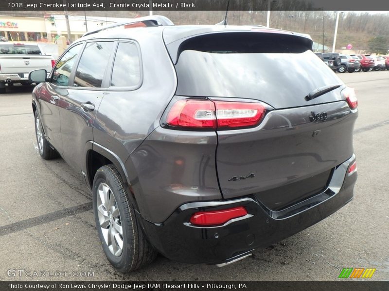 Granite Crystal Metallic / Black 2018 Jeep Cherokee Latitude 4x4