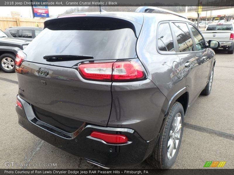 Granite Crystal Metallic / Black 2018 Jeep Cherokee Latitude 4x4