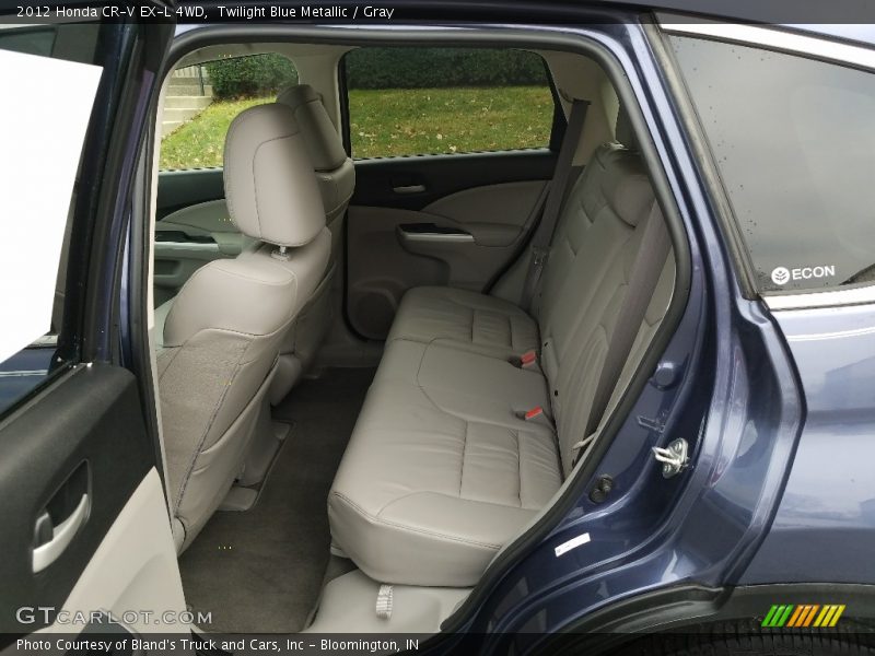 Twilight Blue Metallic / Gray 2012 Honda CR-V EX-L 4WD