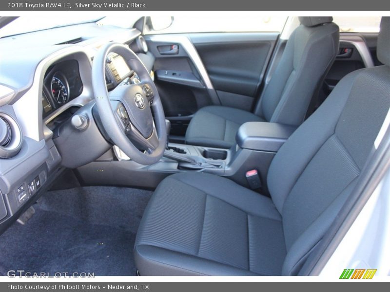 Silver Sky Metallic / Black 2018 Toyota RAV4 LE