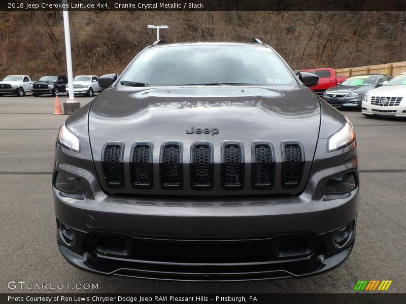 Granite Crystal Metallic / Black 2018 Jeep Cherokee Latitude 4x4