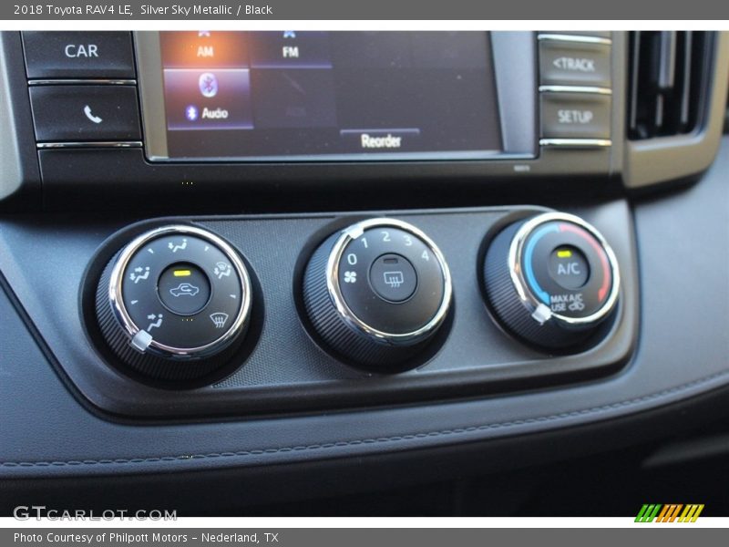 Controls of 2018 RAV4 LE