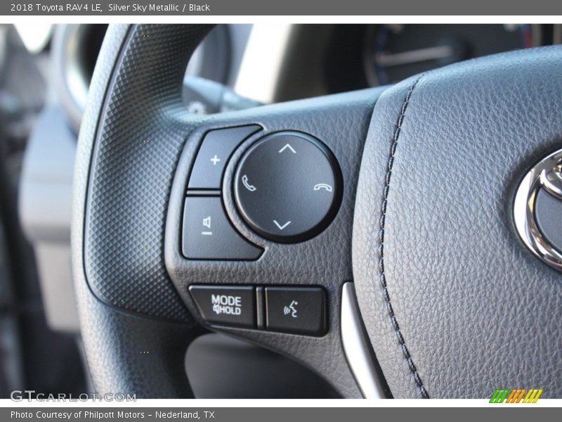 Controls of 2018 RAV4 LE