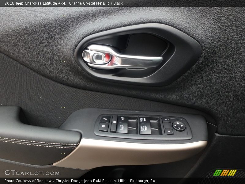 Granite Crystal Metallic / Black 2018 Jeep Cherokee Latitude 4x4
