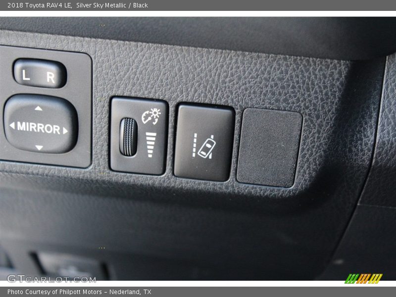 Controls of 2018 RAV4 LE