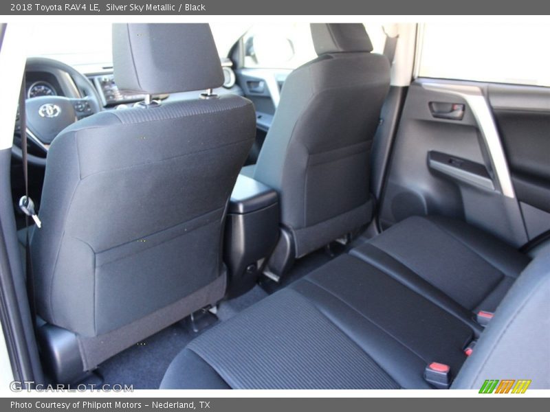 Silver Sky Metallic / Black 2018 Toyota RAV4 LE