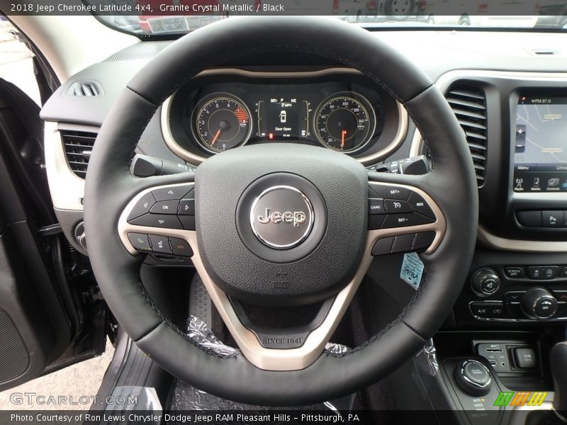 Granite Crystal Metallic / Black 2018 Jeep Cherokee Latitude 4x4