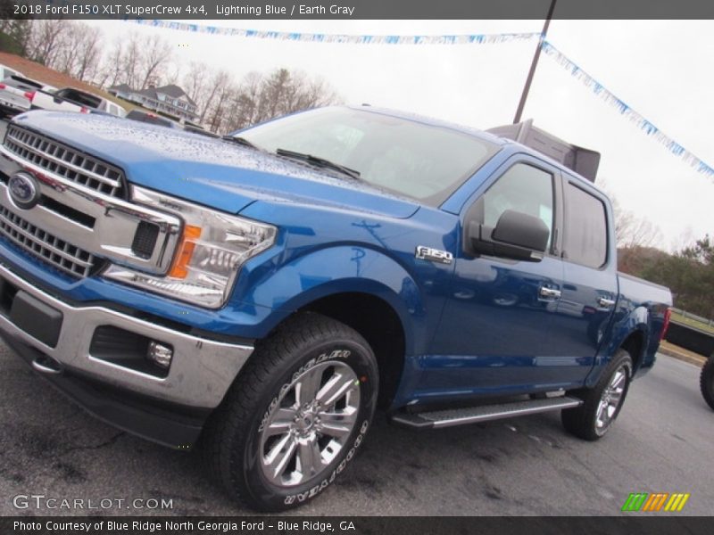 Lightning Blue / Earth Gray 2018 Ford F150 XLT SuperCrew 4x4