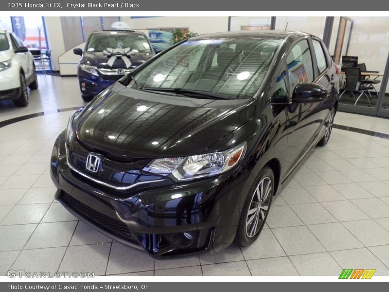 Crystal Black Pearl / Black 2015 Honda Fit EX