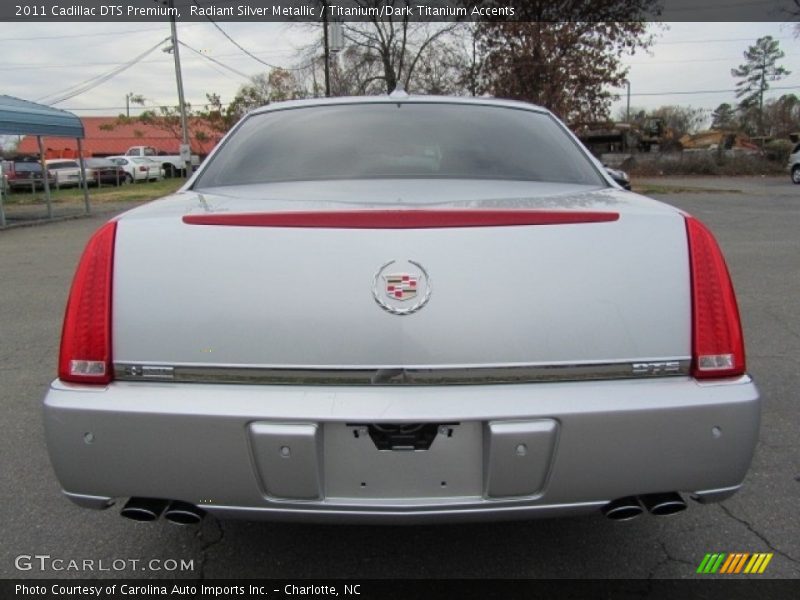 Radiant Silver Metallic / Titanium/Dark Titanium Accents 2011 Cadillac DTS Premium