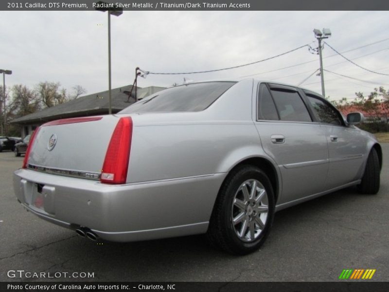 Radiant Silver Metallic / Titanium/Dark Titanium Accents 2011 Cadillac DTS Premium