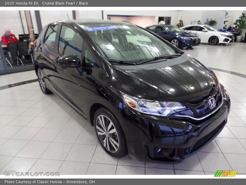 Crystal Black Pearl / Black 2015 Honda Fit EX