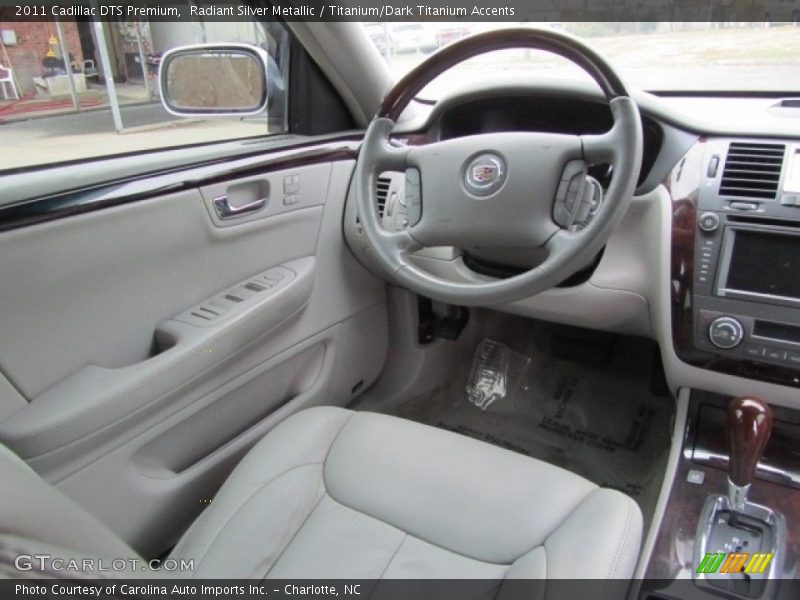 Radiant Silver Metallic / Titanium/Dark Titanium Accents 2011 Cadillac DTS Premium