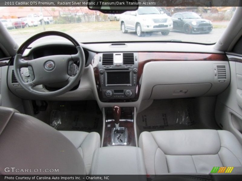 Radiant Silver Metallic / Titanium/Dark Titanium Accents 2011 Cadillac DTS Premium