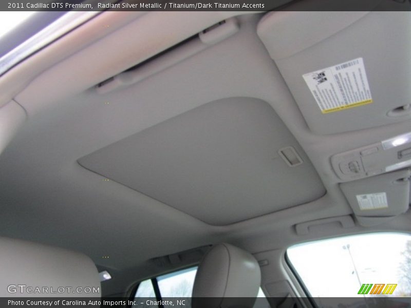 Radiant Silver Metallic / Titanium/Dark Titanium Accents 2011 Cadillac DTS Premium