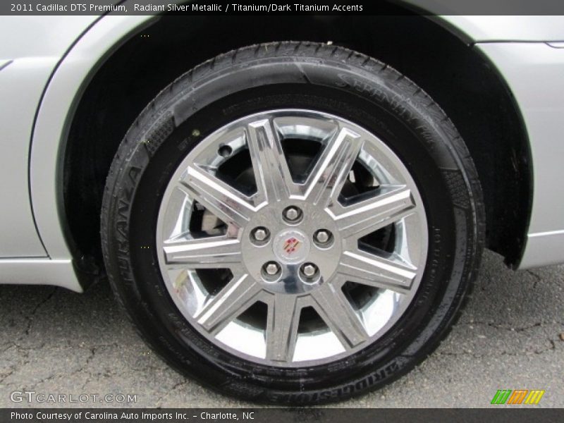 Radiant Silver Metallic / Titanium/Dark Titanium Accents 2011 Cadillac DTS Premium