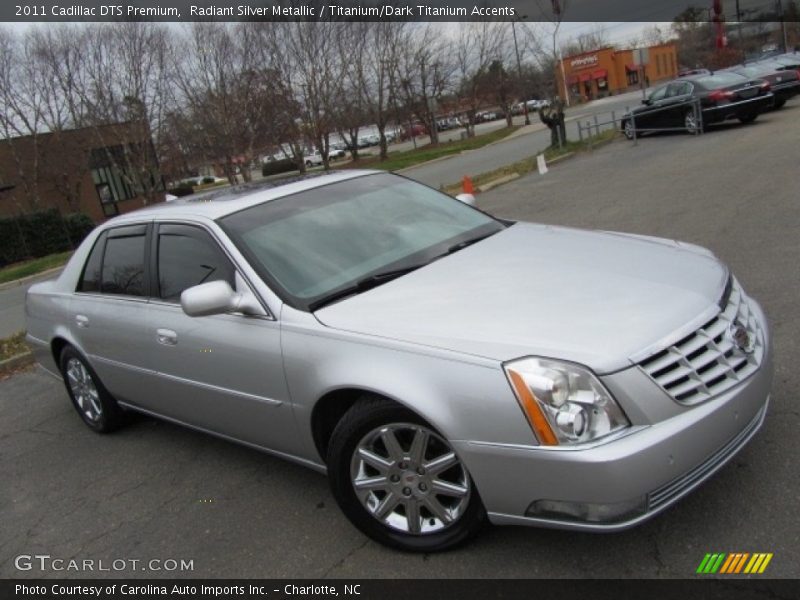 Radiant Silver Metallic / Titanium/Dark Titanium Accents 2011 Cadillac DTS Premium