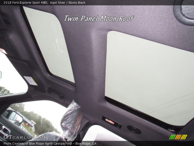 Ingot Silver / Ebony Black 2018 Ford Explorer Sport 4WD