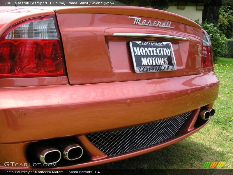 Rame Ghibli / Avorio (Ivory) 2006 Maserati GranSport LE Coupe
