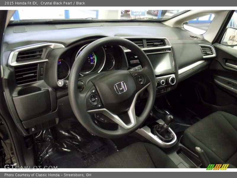 Crystal Black Pearl / Black 2015 Honda Fit EX