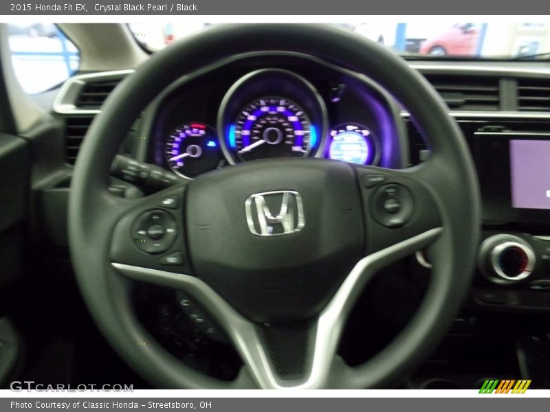 Crystal Black Pearl / Black 2015 Honda Fit EX