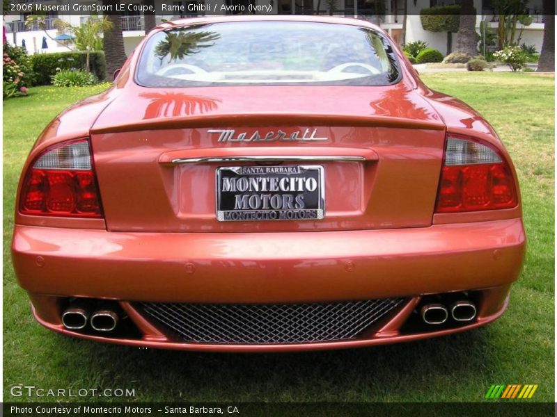 Rame Ghibli / Avorio (Ivory) 2006 Maserati GranSport LE Coupe