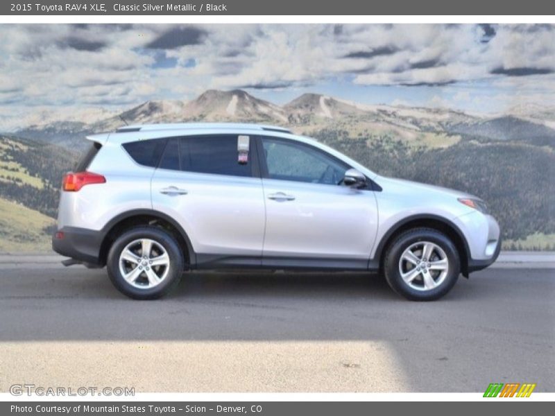 Classic Silver Metallic / Black 2015 Toyota RAV4 XLE