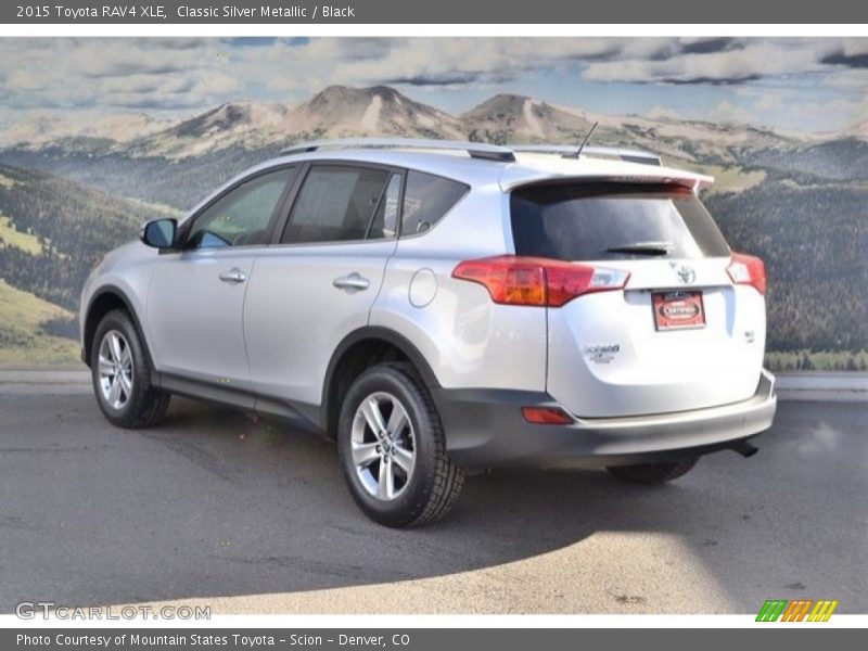Classic Silver Metallic / Black 2015 Toyota RAV4 XLE