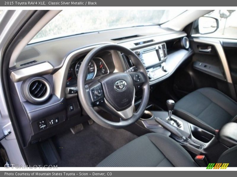 Classic Silver Metallic / Black 2015 Toyota RAV4 XLE