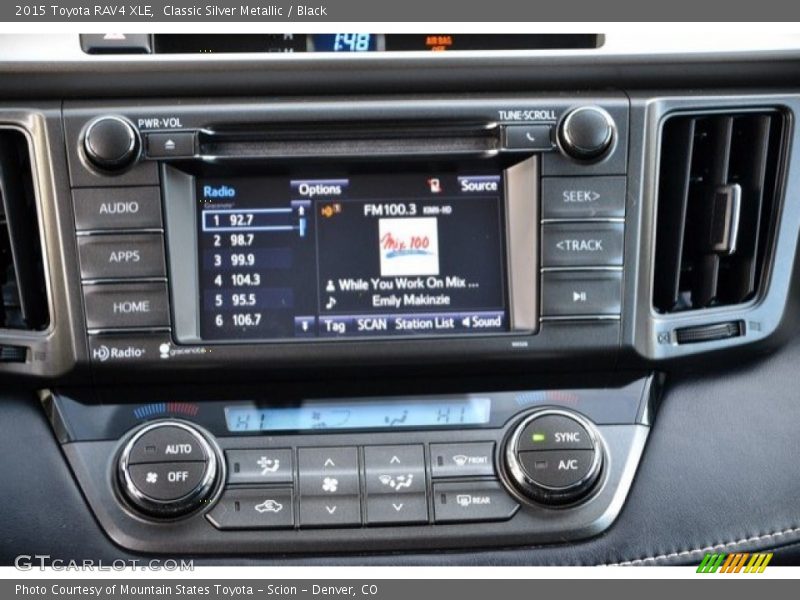 Classic Silver Metallic / Black 2015 Toyota RAV4 XLE