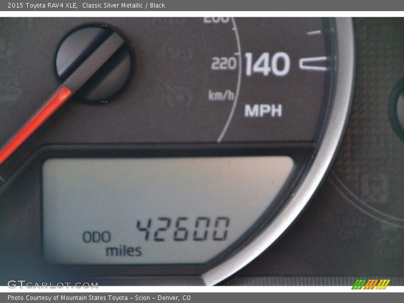 Classic Silver Metallic / Black 2015 Toyota RAV4 XLE