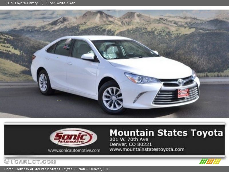 Super White / Ash 2015 Toyota Camry LE