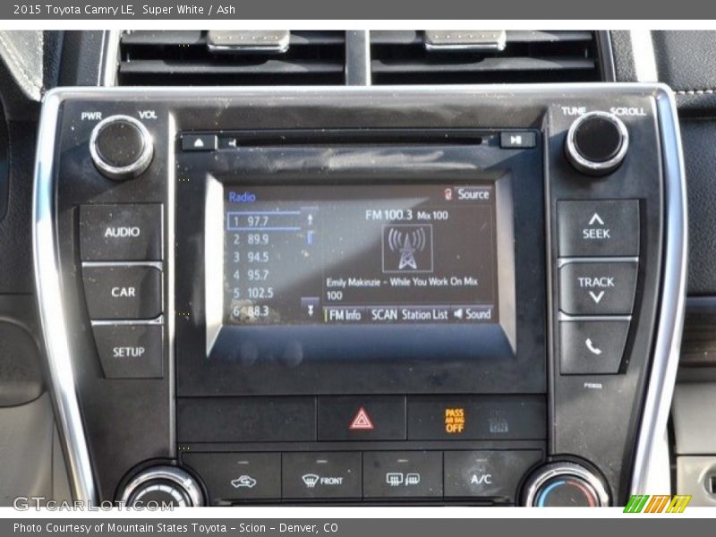 Super White / Ash 2015 Toyota Camry LE