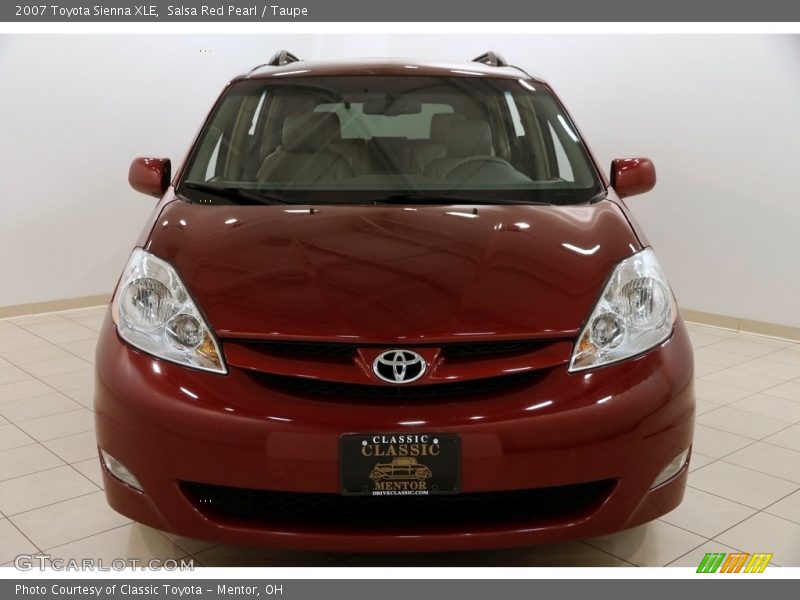 Salsa Red Pearl / Taupe 2007 Toyota Sienna XLE