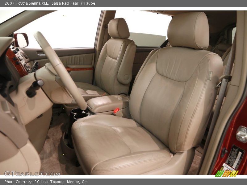 Salsa Red Pearl / Taupe 2007 Toyota Sienna XLE