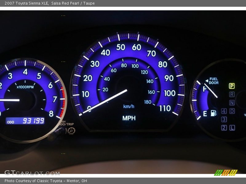 Salsa Red Pearl / Taupe 2007 Toyota Sienna XLE