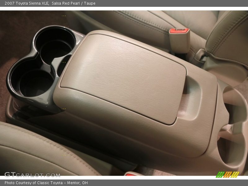 Salsa Red Pearl / Taupe 2007 Toyota Sienna XLE