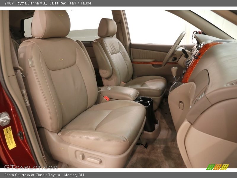 Salsa Red Pearl / Taupe 2007 Toyota Sienna XLE
