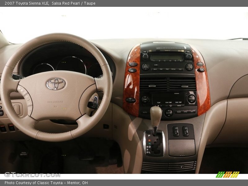Salsa Red Pearl / Taupe 2007 Toyota Sienna XLE
