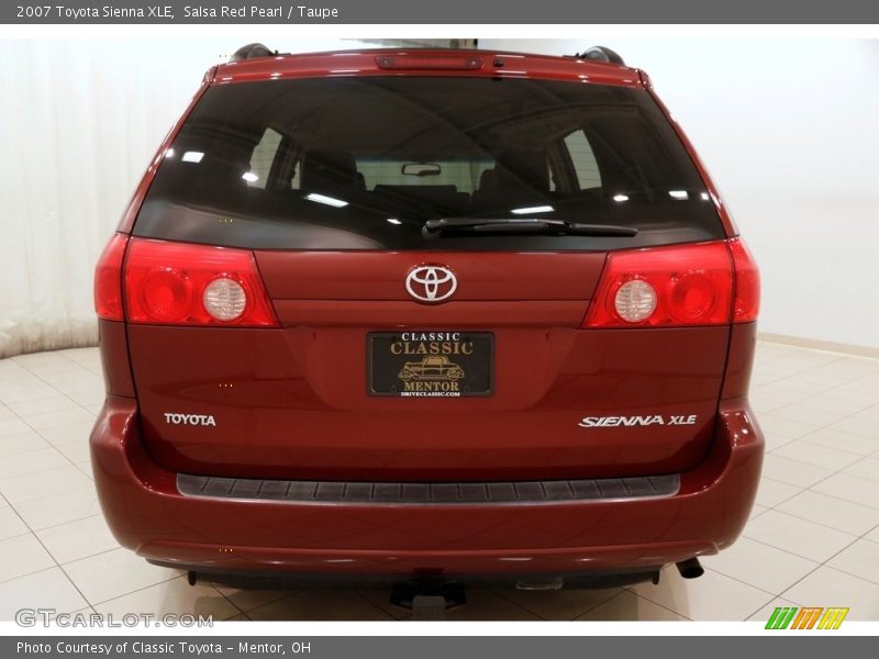 Salsa Red Pearl / Taupe 2007 Toyota Sienna XLE