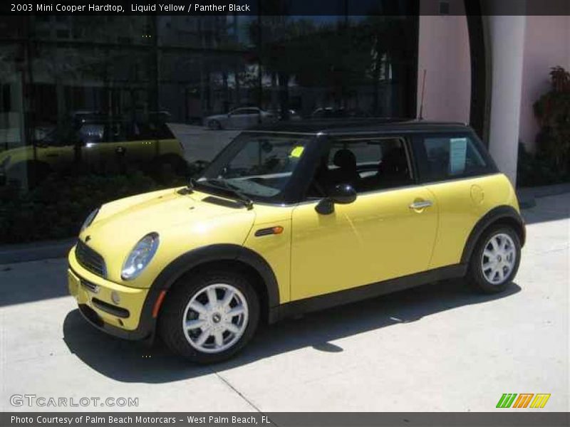 Liquid Yellow / Panther Black 2003 Mini Cooper Hardtop