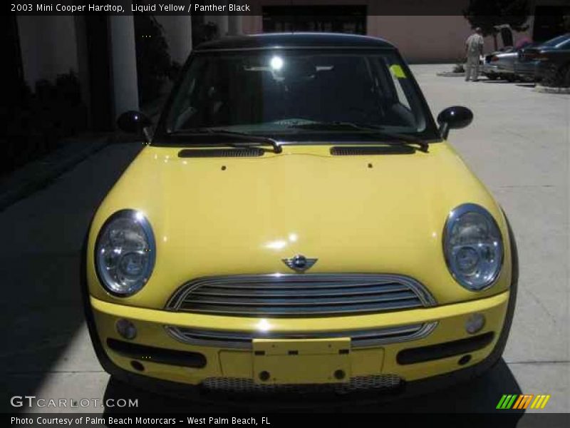 Liquid Yellow / Panther Black 2003 Mini Cooper Hardtop