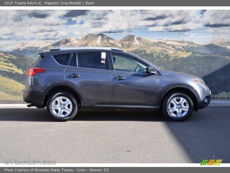 Magnetic Gray Metallic / Black 2015 Toyota RAV4 LE