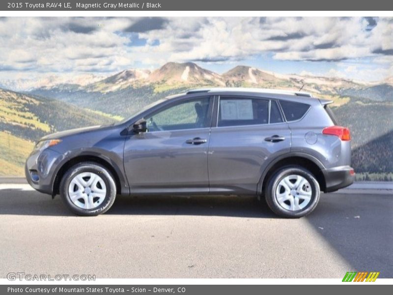 Magnetic Gray Metallic / Black 2015 Toyota RAV4 LE