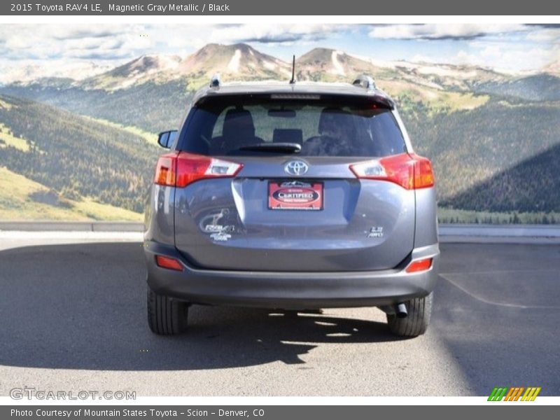 Magnetic Gray Metallic / Black 2015 Toyota RAV4 LE