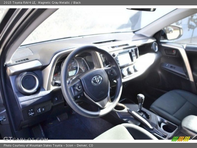Magnetic Gray Metallic / Black 2015 Toyota RAV4 LE