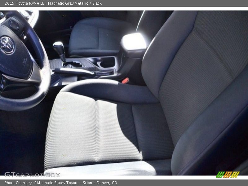 Magnetic Gray Metallic / Black 2015 Toyota RAV4 LE