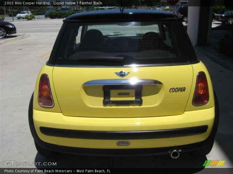 Liquid Yellow / Panther Black 2003 Mini Cooper Hardtop